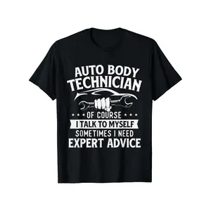 Men'S Automotive Technician T-Shirt - Auto Body Repair Graphic Tee with Wrench Design - Automotive Mechanic Humor Shirt - Black Workplace Apparel for Mechanics, Painters, Customizers - All-Season Cotton Crewneck Oversized Menswear