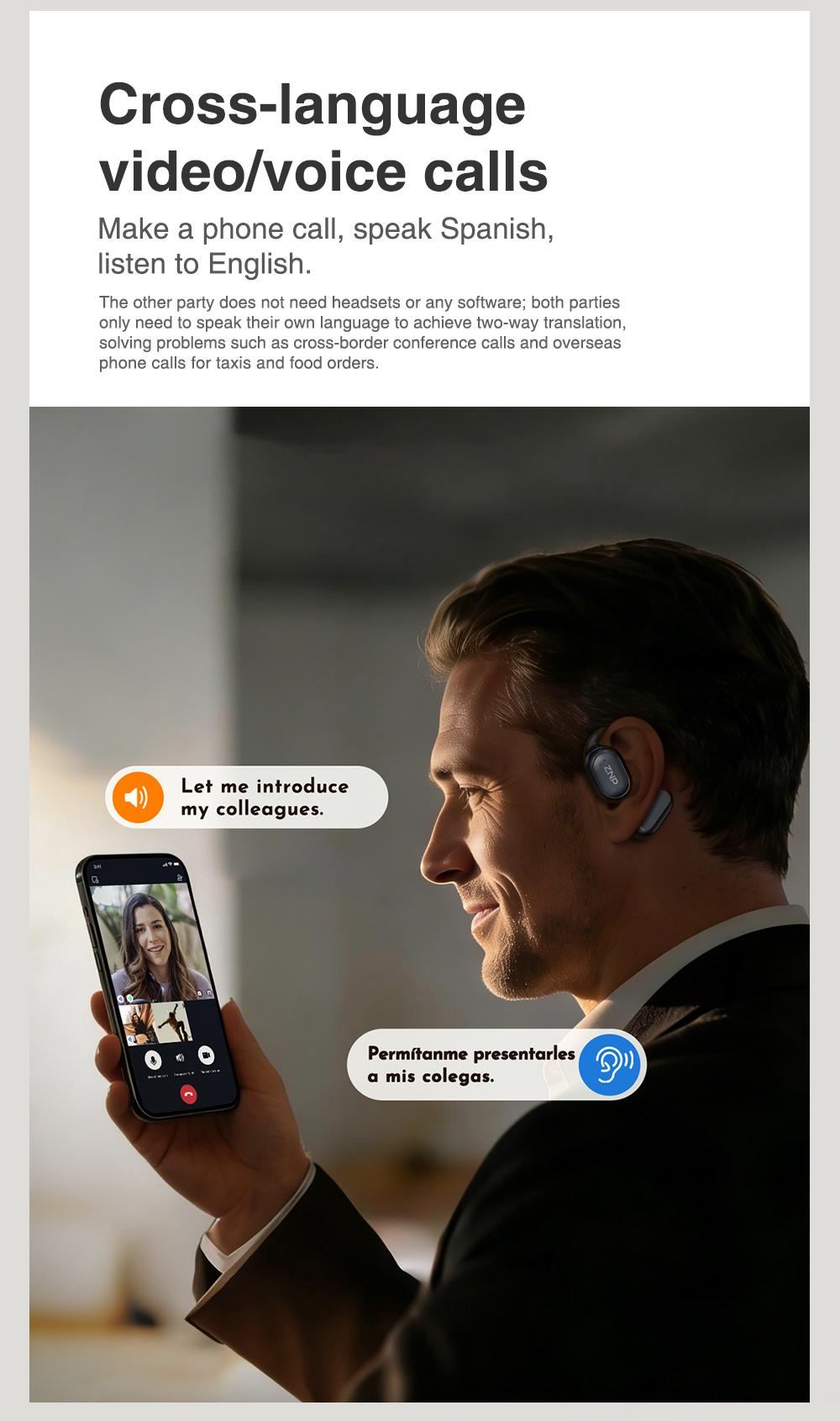 ZNP AI Earbuds for Conversational Chat Emotional Companionship & Portability Ideal for Social Interaction and Travel Gadget AI robot