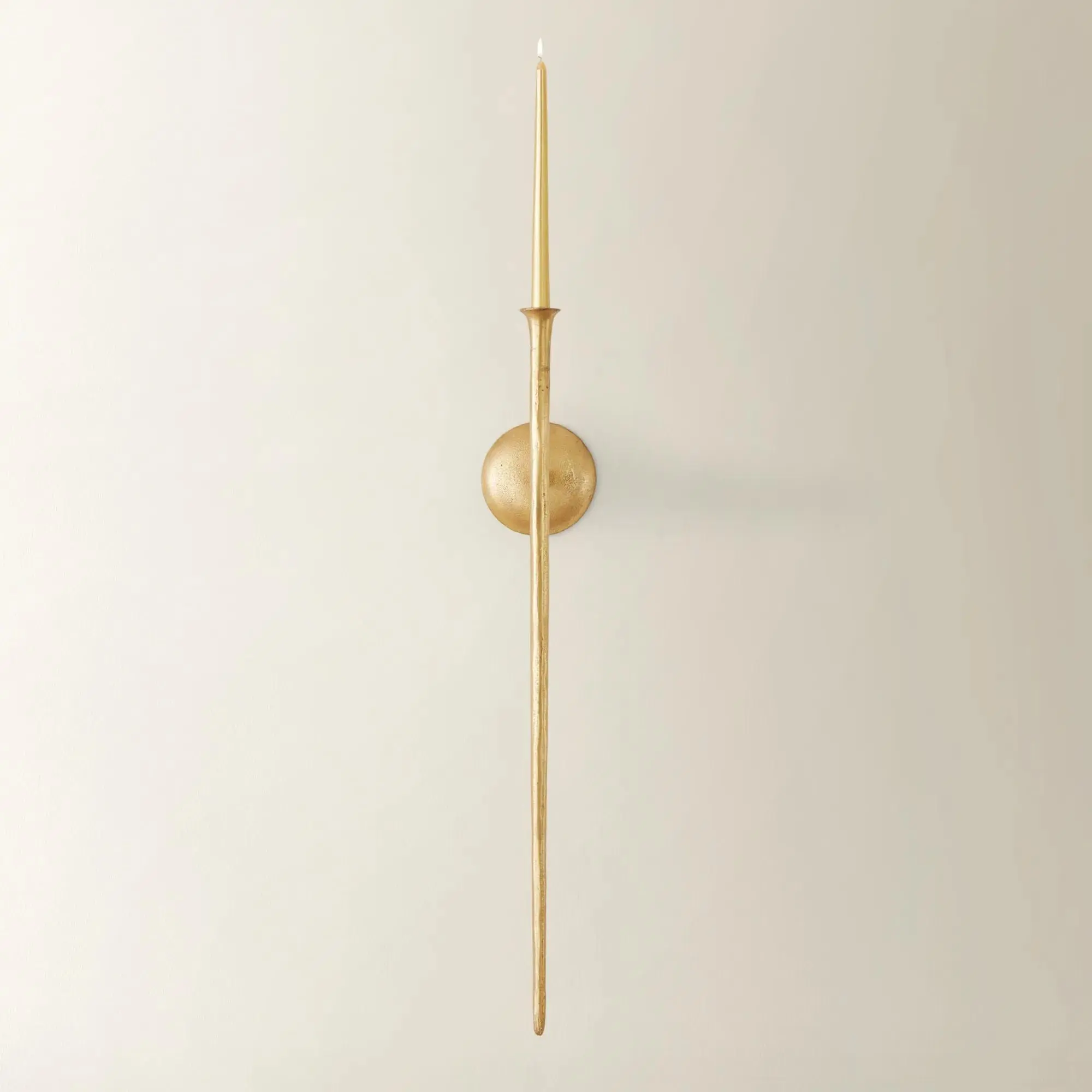 Z Gallerie Aspar 33-Inch Gold Aluminum Sold Individually Wall Candle Sconce for Taper Candles,dorm essentials