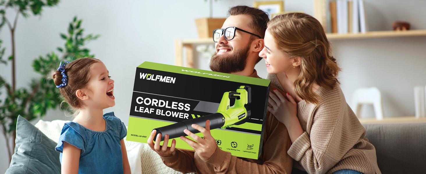 Leaf Blower, Cordless Electric Leaf Blower, Powerful Motor & Long Battery Life, 2 Adjustable Speeds, Portable Handheld Snow Blower, Car Drying & Cleaning, Home Improvement, Garden Maintenance, Perfect Gift