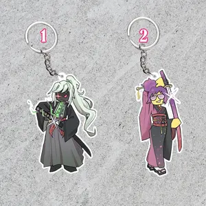 samurai 1x1x1x1 & kunoichi brighteyes forsaken keychains