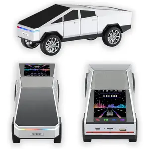 WS-580 Bluetooth Pickup Truck Replica Speaker with Display Screen HD Sound TWS Pairing FM Radio Built-in Microphone Hands-Free Calling LED Party Light for Car Lovers