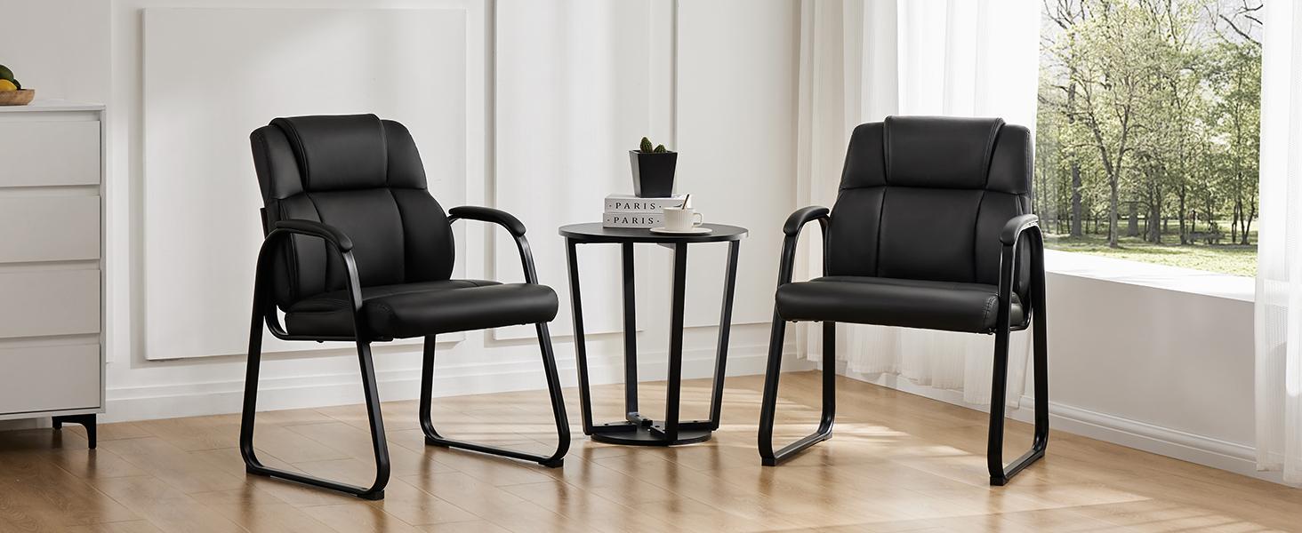 【Deal】Sweet Furniture Waiting Room Chairs, Comfy Padded Arms and Seld Base, for Reception Area Conference Room Lobby Home Computer Desk Bedroom Elderly