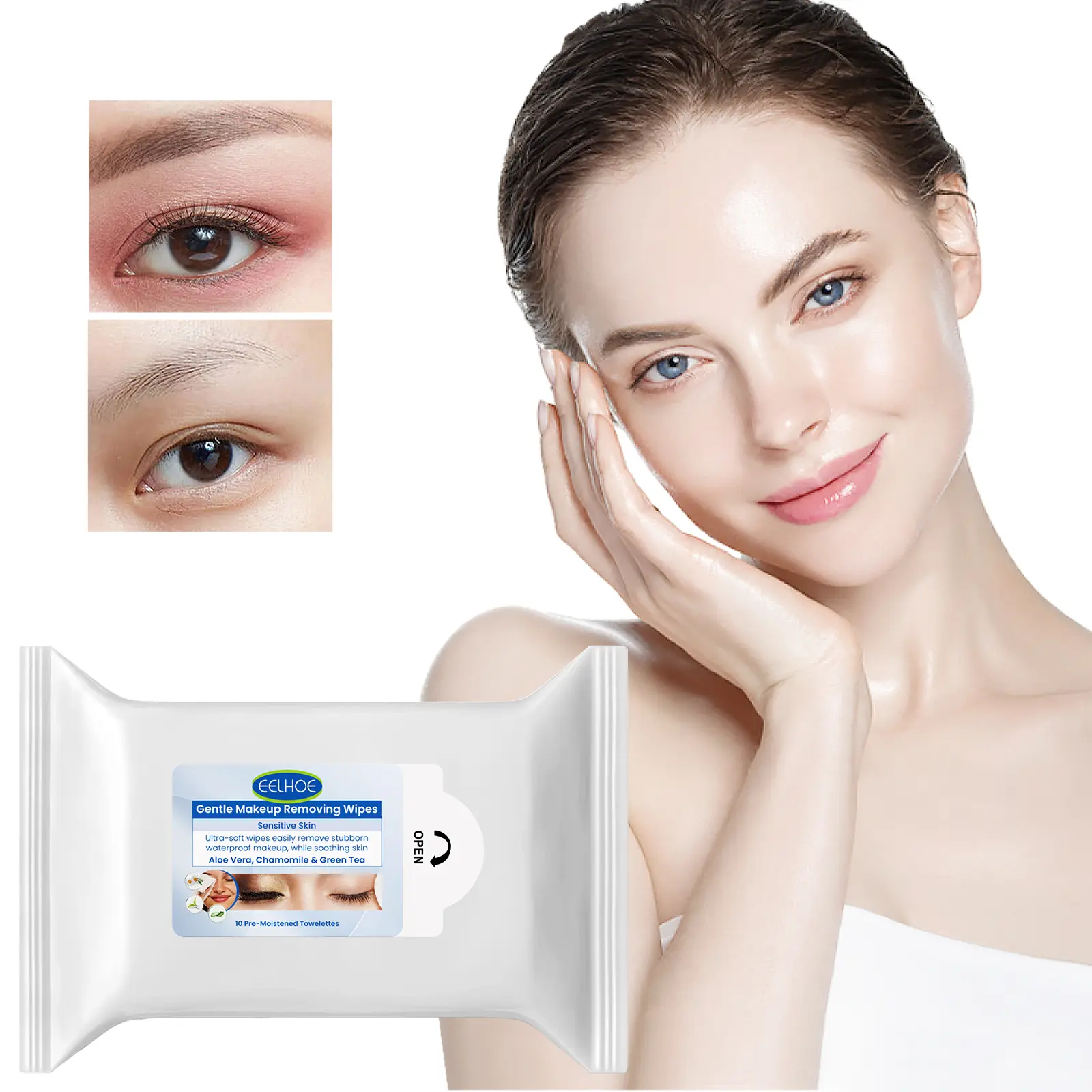 (3 Boxes) Cleansing Fragrance Free Makeup Remover Face Wipes Ultra-Soft Micellar Infused Triple Emollient Formula for Waterproof Makeup Gentle Daily Cleanser Cleansing Wipes Gentle Makeup Removing Wipes
