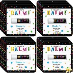 Lip Balm Bulk Appreciation Gifts for Teacher Employee Nurse Coworker Students 12/15/24/30 packs You're the Balm Chap Stick Thank You Gift for End of School Year Back to School Party Favors for Women Men Volunteer