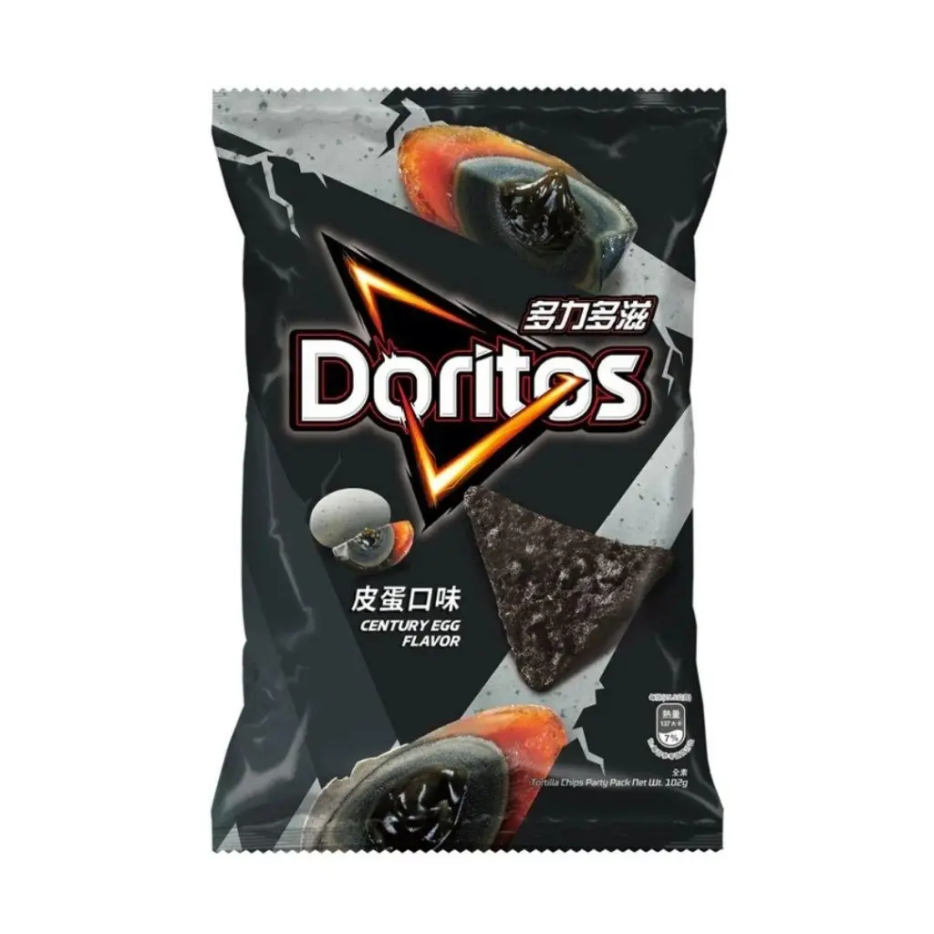 Doritos Crispy Corn-Base Puffed Snack, Century Egg Flavor, 102g