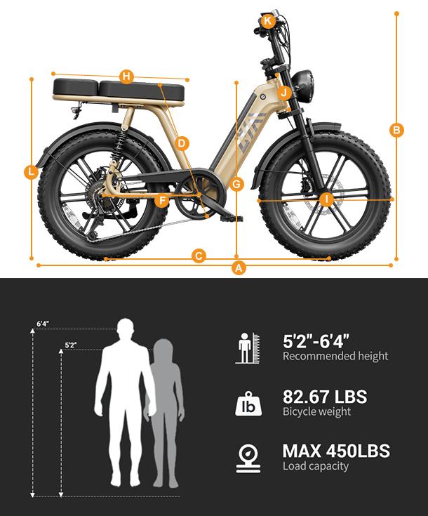 1500W Electric Bike with 20" Fat Tires | 90 N.m Torque, 28 MPH Top Speed | 48V 15AH Battery, 65KM Range, LCD Display & Bluetooth App | Black & Desert Yellow 1500W Electric Bike with 20" Fat Tires | 90 N.m Torque, 28 MPH Top Speed | 48V 15AH Battery, 65KM Range, LCD Display & Bluetooth App | Black & Desert Yellow