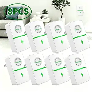 8PCS Plug-In Power Box, US Smart Plug, Plug And Play for Home Office Restaurant Factory voltage optimization Energy Saving Plug Multi Plug