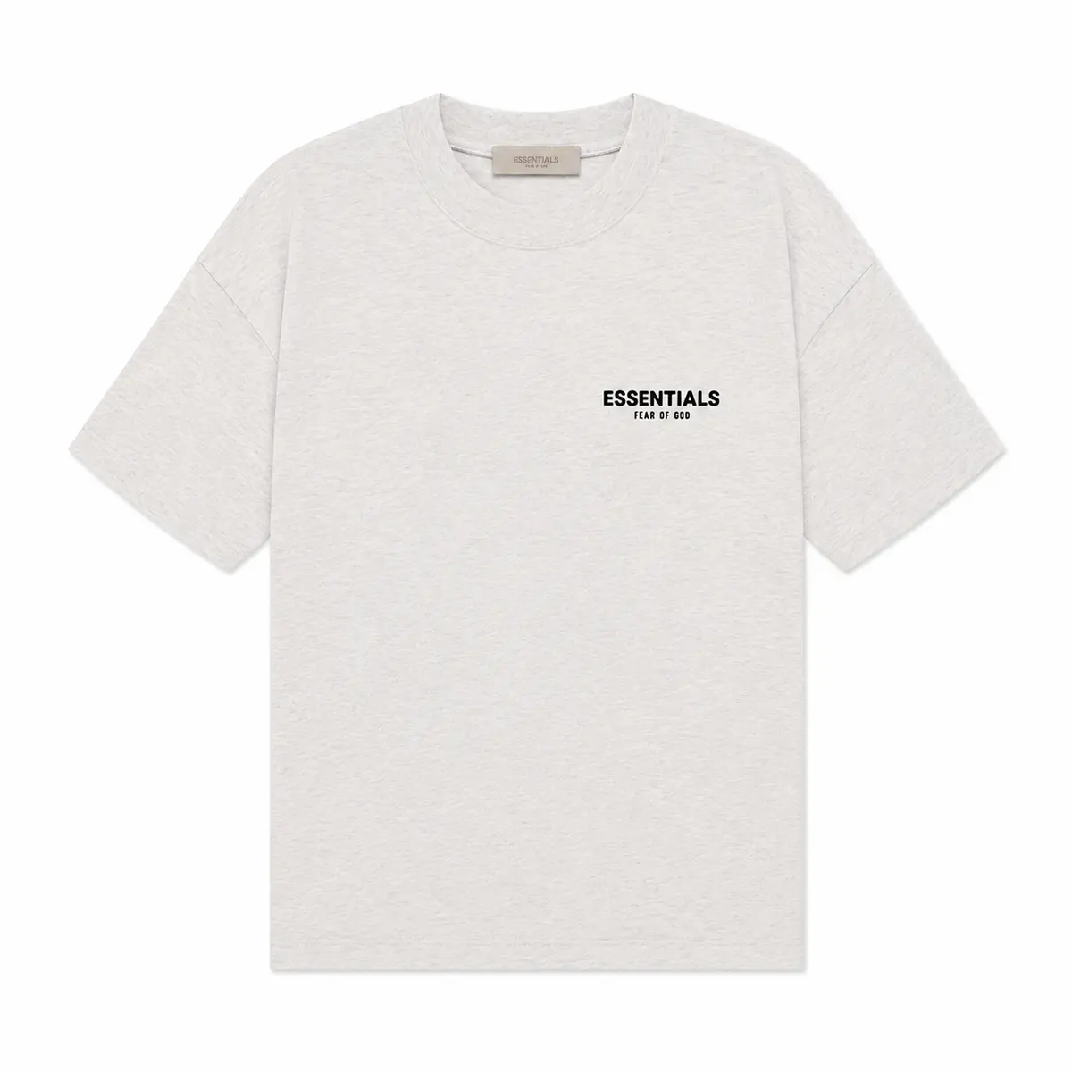 Fear of God Essentials T-shirt Light Oatmeal OVER SIZE Casual Wear Comfortable Fit Simple Design Versatile Everyday Wear