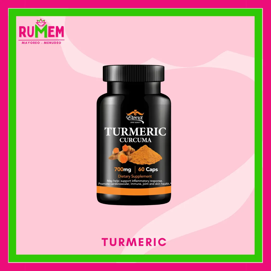 TURMERIC -CURCUMA  - 60 CAPSULES  ESB Natural Vitamin Healthcare Bathroom Supplement