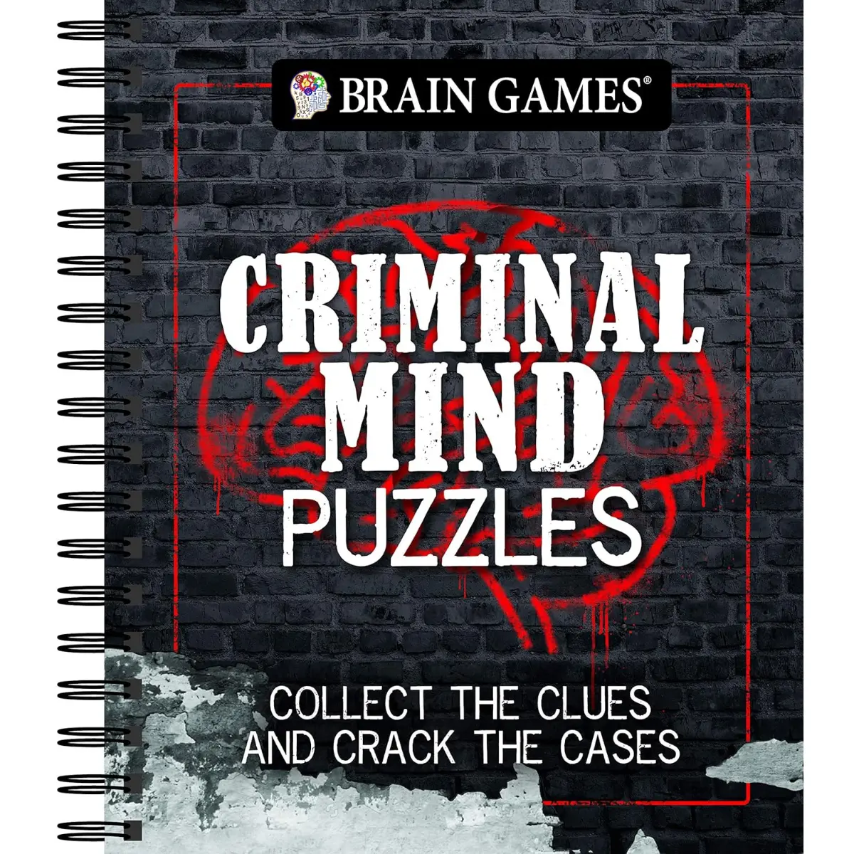 Brain Games Criminal Mind Puzzles – Solve Mysteries & Test Your Logic - Spiral-bound Brain Games Criminal Mind Puzzles – Solve Mysteries & Test Your Logic - Spiral-bound