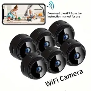 4/6 pcs mini wireless surveillance cameras with 2.4 GHz Wi‑Fi, HD 1080p, audio, USB power, remote viewing, wide-angle lens, easy to carry—ideal for home, pets, bedrooms — Black Friday deals