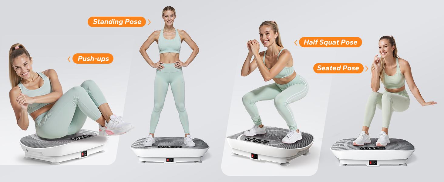 Merach Slim Vibration Plate Exercise Machine with Lymphatic Drainage Feature Compact Design Fitness Home Gym Equipment Whole Body Workout Vibrations TikTokShopBlackFriday