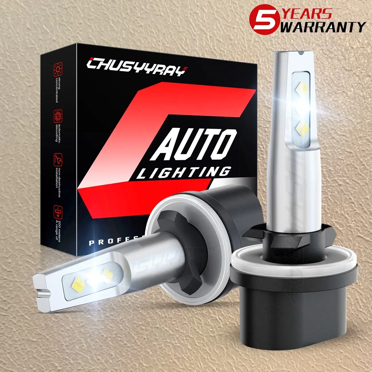For Nissan Armada 2005 2006 2007 2008 2009 2010 Titan 2004-2015 - 2x 880 LED Fog Light Bulbs 6000K white Car Accessories Vehicle Autos Led Backlights Led Brake