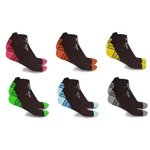 TagCo Extreme Fit Sports Ankle-Length Compression Socks 6-Pair Pack