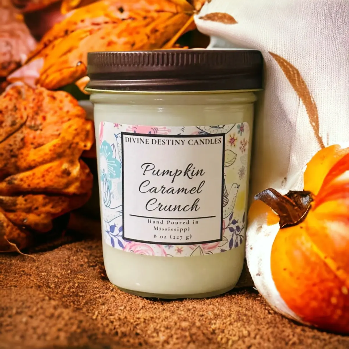 Pumpkin Caramel Crunch 8 oz Candle
