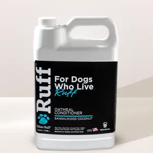 Lillian Ruff Sandalwood Coconut Oatmeal Conditioner for Dogs, Sandalwood Coconut, Made in USA (1 Gallon)