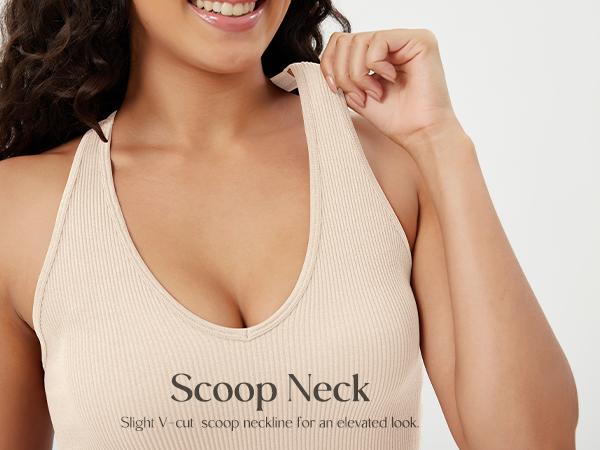 ODODOS 3-Pack Seamless Racerback Crop Tank for Women Ribbed Knit Soft Crop Tops