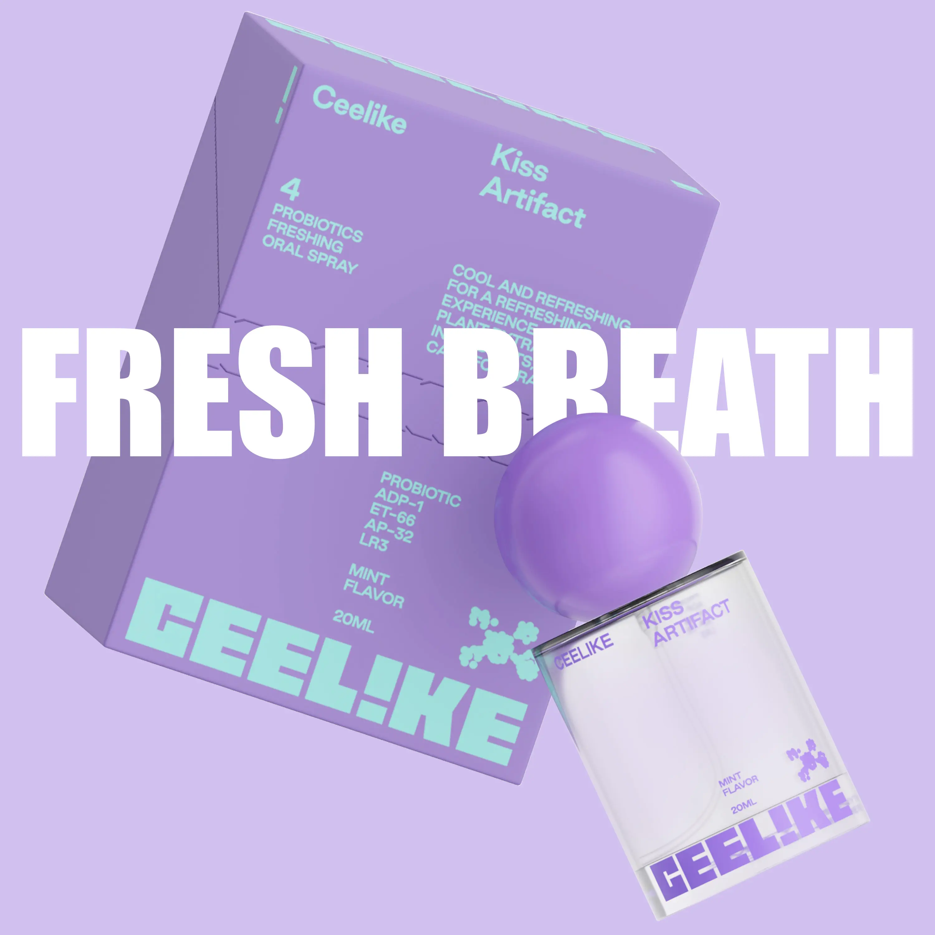 CEELIKE Oral Spray Breath Freshener, 20ml Sugar-Free Liquid for Long-Lasting Mouth Care, Portable Mini Self Care Products for Traveling & On-the-Go, Mini Travel Products, Adults, Breath Freshening Oral Spray, Single Item