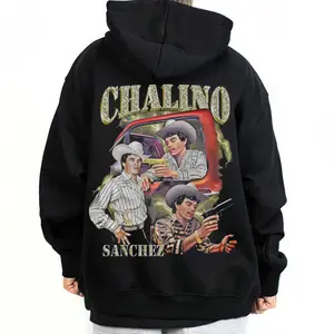 Chalino Sanchez Unisex Graphic Hoodie Top - Comfortable, Loose, Oversized Basic Streetwear with Chicano Cholo Mexican Style