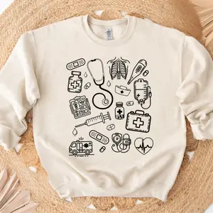 RN Sweatshirt, Nurse Graduation Gift, Medical Sweatshirt, Healthcare Essentials, Nursing Gifts