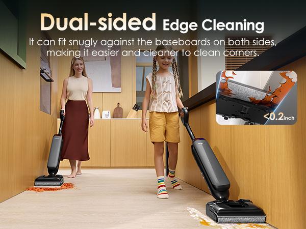 Tineco Floor One S7 Artist Wet Dry Vacuum Cleaner, 22kPa Suction, iLoop Smart Sensor, DualBlock Anti-Tangle Design, 185℉ Flashdry, 50 Min Runtime, Dual-Edge Cleaning, 180° Lay-Flat