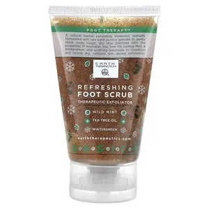 Earth Therapeutics Basics, Refreshing Foot Scrub, Therapeutic Exfoliator, 4 fl oz (118 ml)