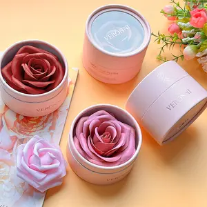 4-color 3D Rose Petal Blush Long Lasting Peach Glow Natural Floral Scent Silky Smooth Powder Romantic Rose Design Luxury Cosmetic Gift Lightweight Flower Makeup Powder light pink  blush