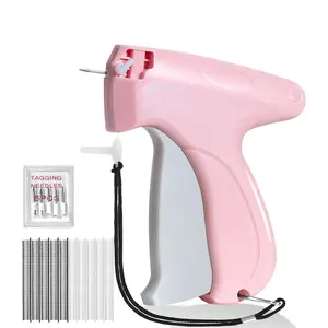 Stitch Gun for Clothes Tagging Gun Micro Handheld Quick Sewing Tool with 5 Replacement Needles Portable Clothing Fixer Hemming Tool for Travel Mini Stitchy Repair