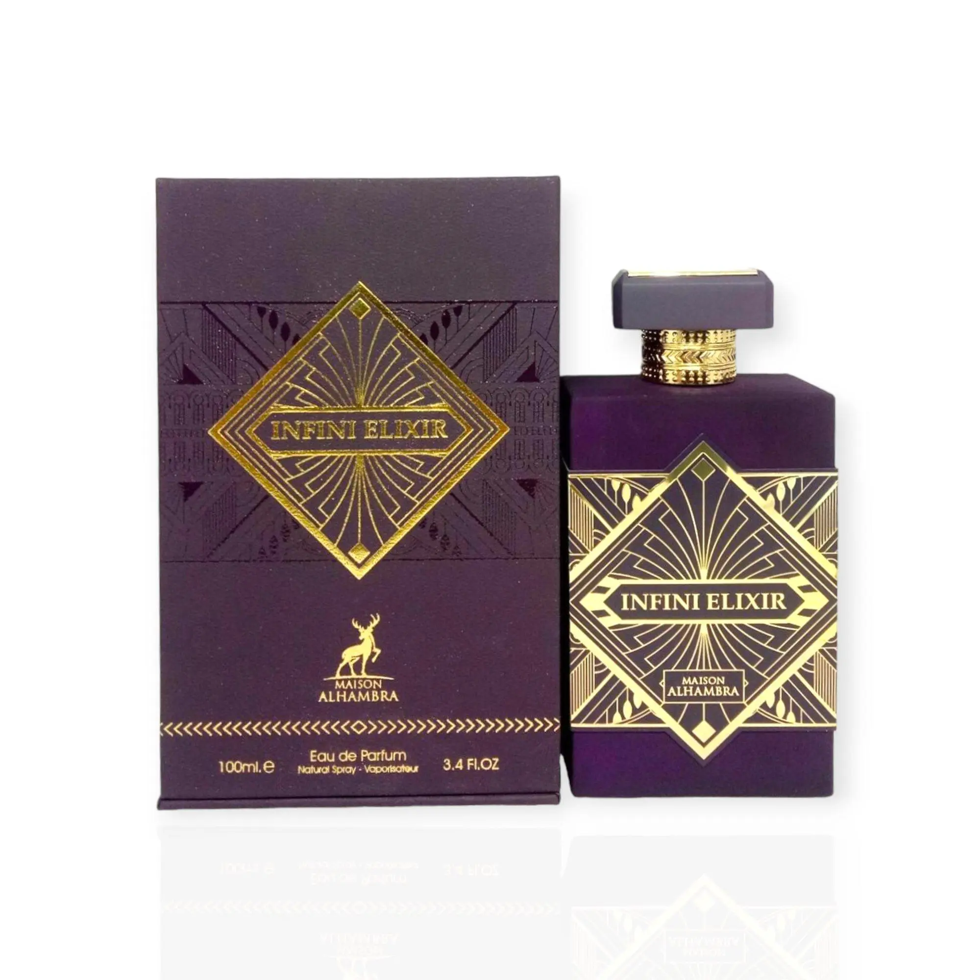 Infini Elixir Parfum Spray 100ml (3.4oz) – Perfumes Arabia Intense Scent Fruity Citrus Musk