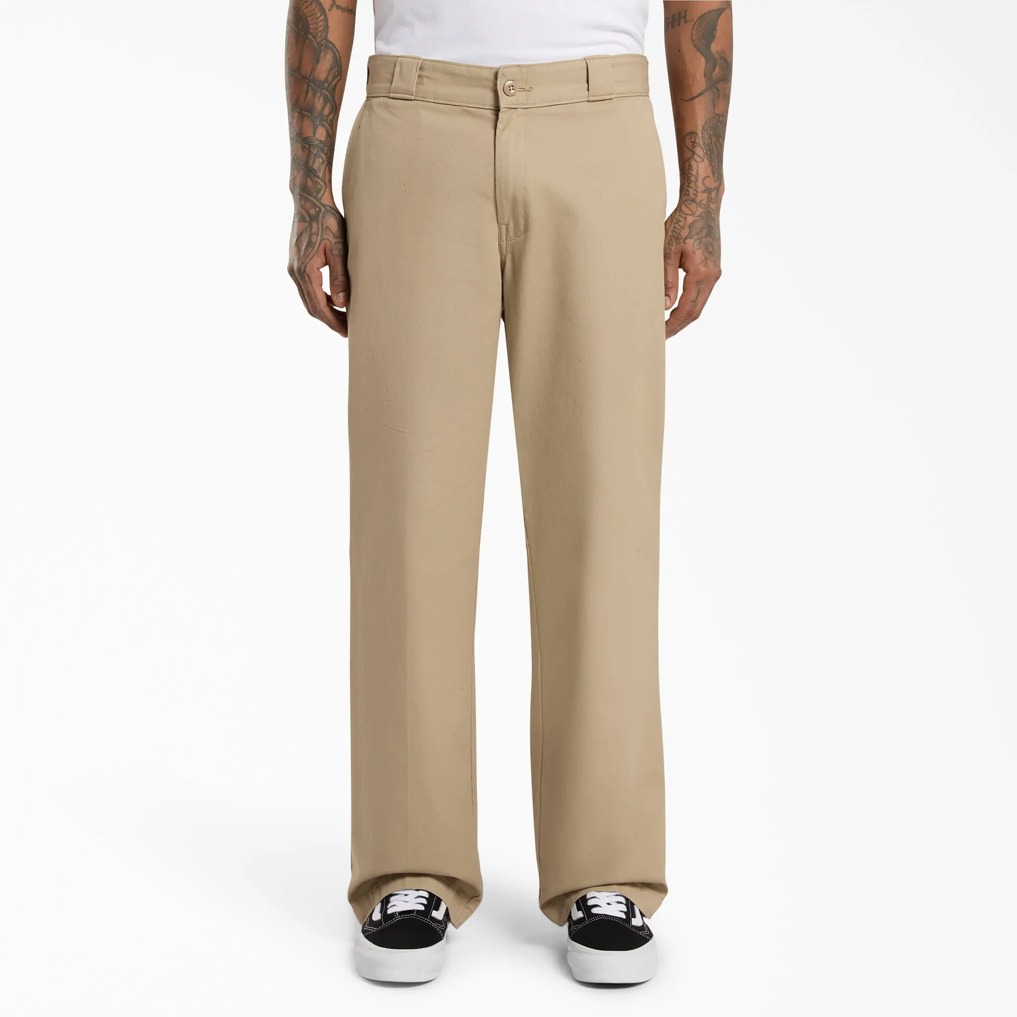 Dickies 247 Regular Fit Pants,100% Cotton,Straight Leg, Enzyme Washed, Front Crease, Classic Workwear Style