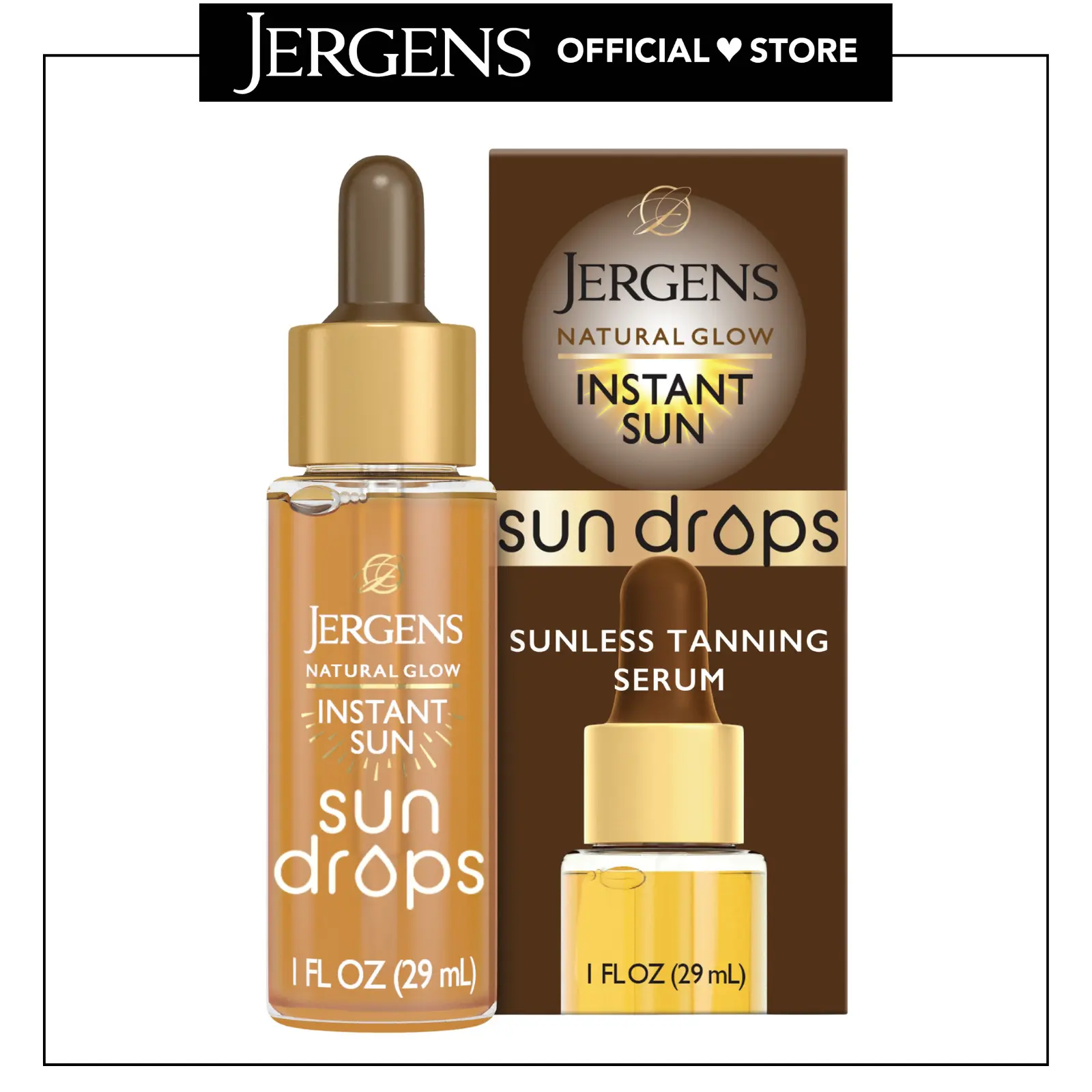 Jergens Natural Glow Instant Sun Drops, Sunless Tanning for Face and Body, Instant Sun Bronzing Drops Jergens Natural Glow Instant Sun Drops, Sunless Tanning for Face and Body, Instant Sun Bronzing Drops