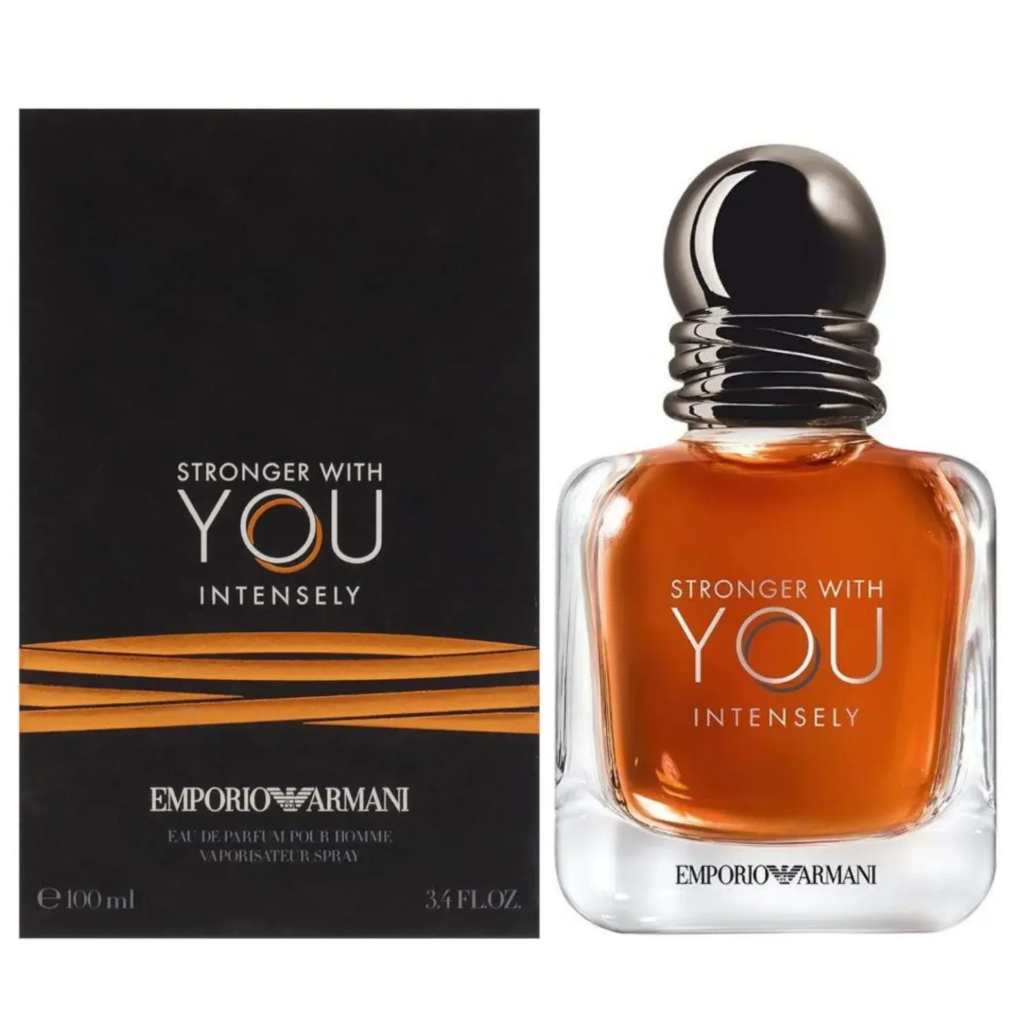 Giorgio Armani Emporio Stronger With You Intensely for Men Eau de Parfum Spray, 3.4 Ounce