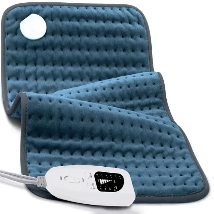 Large Electric Heating Pad, Electric Heating Pads for Back,Neck,Abdomen,Moist Heating Pad for Shoulder,Knee,Arms,Legs,Dry/Moist Heat & Auto Shut Off,Birthday Gifts for Men and Women,Light,24x12 Inch