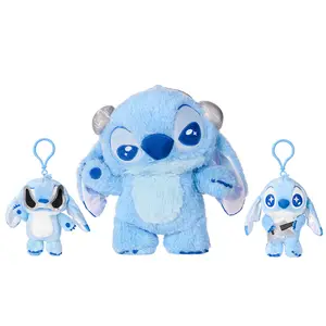 Disney Stitch Cool Standing Plush Doll, Soft Stuffed Toy, Cute Collectible Gift for Kids, Fans and Plush Lovers