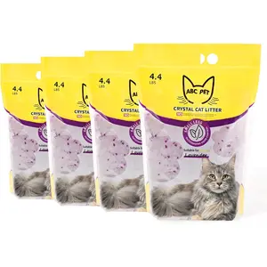 (East US Warehouse)Crystal cat litter that doesn’t clump, controls odor, suitable for kittens, non-clumping, doesn’t need scooping, low dust, low tracking, minimizes waste