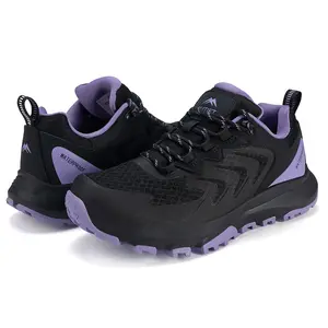 OUTJET Women's Waterproof Hiking Boots All-Terrain shoes Lightweight Comfortable Breathable for Work All Day Outdoor Trekking Ankle Boots Hiking Boot Safety Outdoor Shoes Rubber Outsole Durability Worker Boots SpringStatements