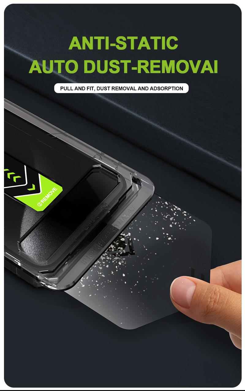 Screen Protector Compatible with iPhone 17 /iPhone 17Pro/iPhone 16 Pro/iPhone 13, Tempered Glass [9H+ Hardness] [Military-Grade Drop Protection] [Sensitive Touch] [Easy Installation Frame] [HD Clear]
