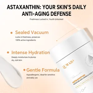 Astaxanthin Face Cream, Moisturizing, Rejuvenating Moisturizers with Skin Repair Benefits for Skincare Routines