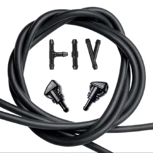 Windshield Washer Nozzles Kit, Replacement for Chrysler, Dodge, Jeep, Ram - OTUAYAUTO Washer Jet and Fluid Hose with Connector