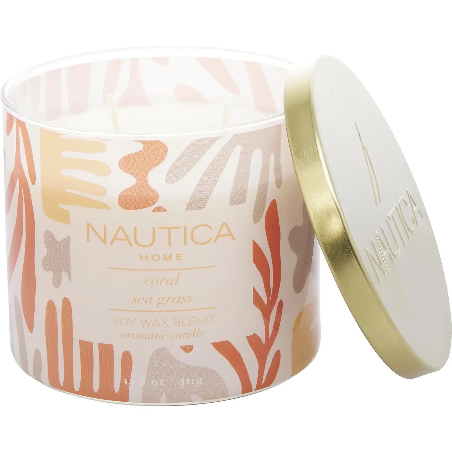 Nautica Coral Sea Grass By Nautica Candle For Women