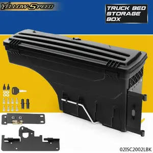 Fit For Toyota Tacoma 2005-2020 4-Door Truck Bed Storage Box Toolbox Left Side Car Organizers Car Accessories