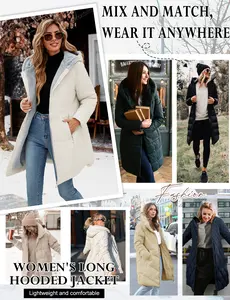 UMIPUBO Sales Women's Winter Windproof Fur Warm Slim Fit Down Jacket - Waterproof Long Ski Coat for Commuting