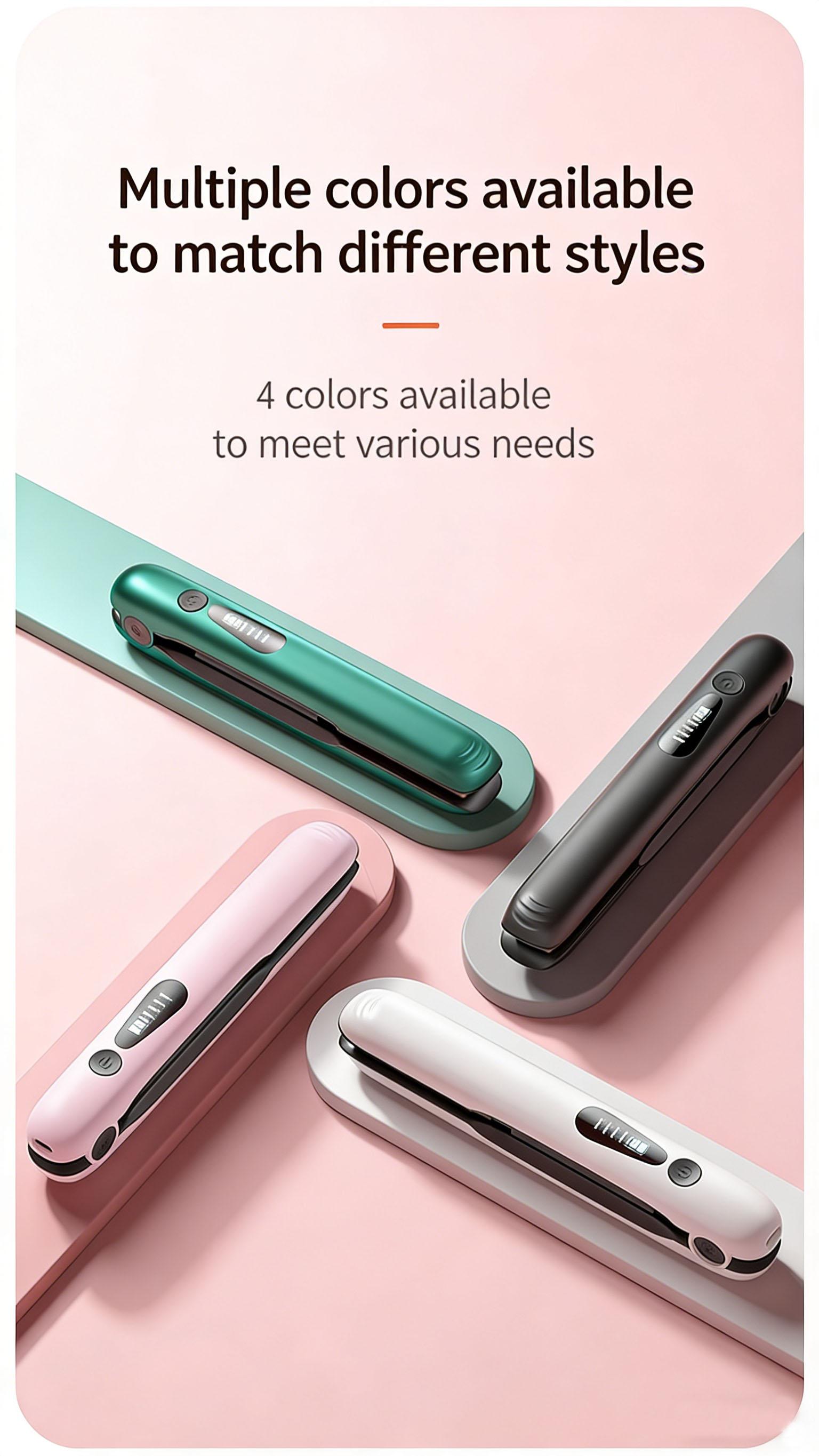 2026 New Mini Cordless Straightener - USB-C 5000mAh Rechargeable Flat Iron for Quick Touch-Ups, Bangs & Short Hair | Fast 30s Heat, All-Day Power, Portable for Travel, Gym, Office & On-The-Go Styling 2026 New Mini Cordless Straightener - USB-C 5000mAh Rechargeable Flat Iron for Quick Touch-Ups, Bangs & Short Hair | Fast 30s Heat, All-Day Power, Portable for Travel, Gym, Office & On-The-Go Styling