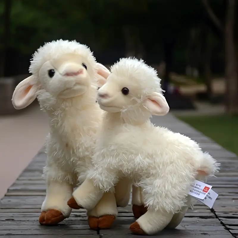 11Inch Simulation Lamb Plush Doll | Sheep Stuffed Animal, Lifelike Alpaca Model, Ideal Birthday Gift For Children Girls | Brand: Unsnurnoch