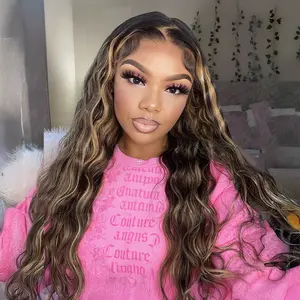[NEW] Megalook 13x6 Glueless Lace Highlight Balayage Bohemian Curl Glueless Wig With Drawstring 100% Human Hair Pre-everything Put On Go Slay Look Easily #Summervibes