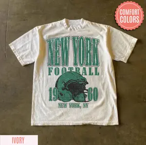 New York Football Retro 80s Vintage Style Crewneck T-Shirt, New York Football Tshirt, Jets Sunday Football Fan Gifts FSM28, Vintage Graphic Tee, Unisex T-Shirt, Gift For Men, Top Menswear Streetwear
