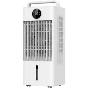 10L Portable Evaporative Air Cooler & Swamp Cooler | Touch Control & Remote | 90°+90° Oscillation, LED Display, Energy-Saving 45W, US 120V