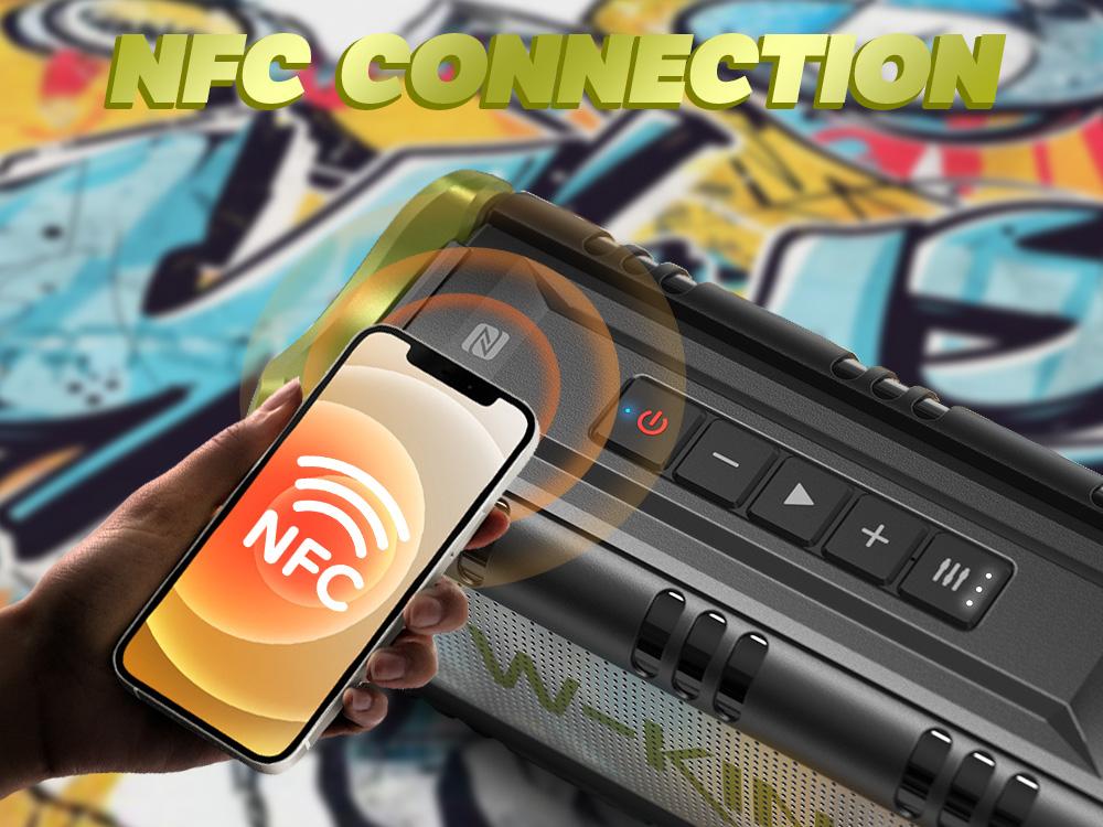 W-KING D8 Bluetooth Speaker 90W Peak Power 50W Deep Bass 2 Subwoofers IPX6 Waterproof EQ TF AUX NFC for Pool Party Travel Smart Audio Speaker Green W-KING D8 Bluetooth Speaker 90W Peak Power 50W Deep Bass 2 Subwoofers IPX6 Waterproof EQ TF AUX NFC for Pool Party Travel Smart Audio Speaker Green