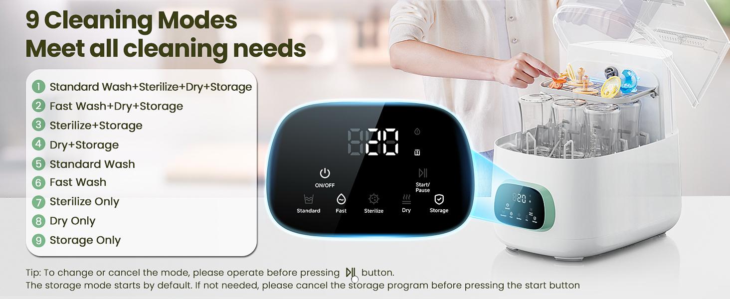 Baby Bottle Washer,Sterilizer And Dryer,Effortless All-in-One Cleaning Mashine,Large Capacity for Bottles,Pump Parts & Baby Essentials, Free Your Hands And Save Time Baby Bottle Washer,Sterilizer And Dryer,Effortless All-in-One Cleaning Mashine,Large Capacity for Bottles,Pump Parts & Baby Essentials, Free Your Hands And Save Time